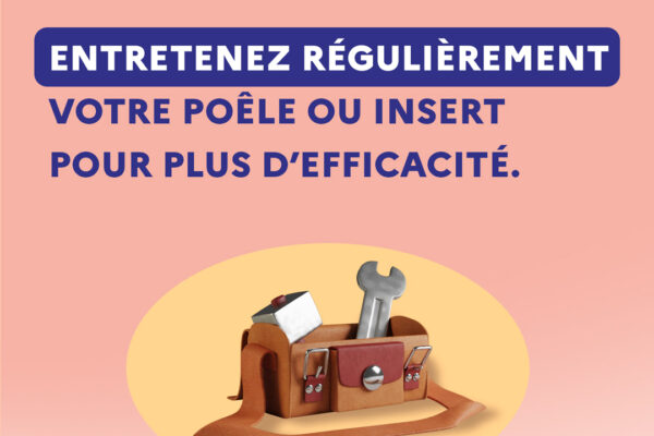 Attention INTERDICTION d'utiliser ou diffuser ce visuel a partir de 21 decembre 2026. Campagne On peut se chauffer au bois... Et BIEN se chauffer au Bois - ADEME 2022