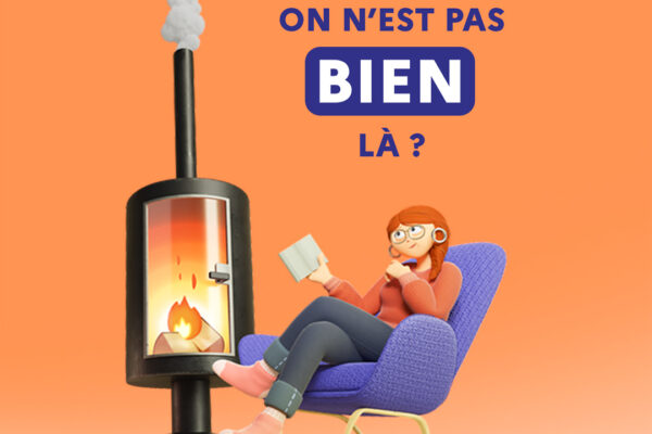 Attention INTERDICTION d'utiliser ou diffuser ce visuel a partir de 21 decembre 2026. Campagne On peut se chauffer au bois... Et BIEN se chauffer au Bois - ADEME 2022